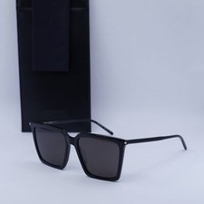 SAINT LAURENT SL474 001 Black/Black 56-17-145 Sunglasses New Authentic
