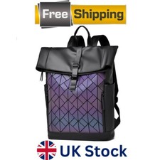 Roll Top Backpack Water-Resistant Rucksac Hidden Pocket Anti-Theft Travel Laptop