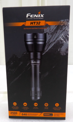 Fenix HT32 LED Taschenlampe – 2500 Lumen, 640 M Reichweite, Rot/grün/weiß, Wiederaufladbar