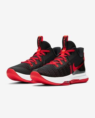 Nike LeBron Witness V Black University Red CQ9380-005 Men's Size