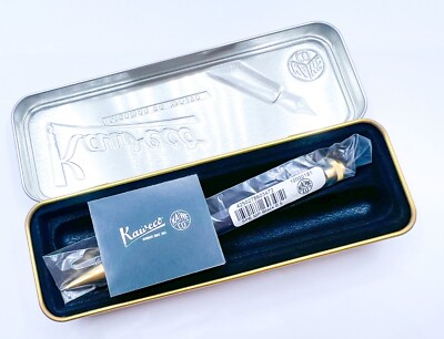 NOS Kaweco Special Box Black Color Mechanical Pencil Brass 0.5mm Gold Trim