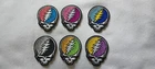 Set of 6 Grateful Dead Steal Your Face Icons 1.5 Inch MINI Iron On Patches