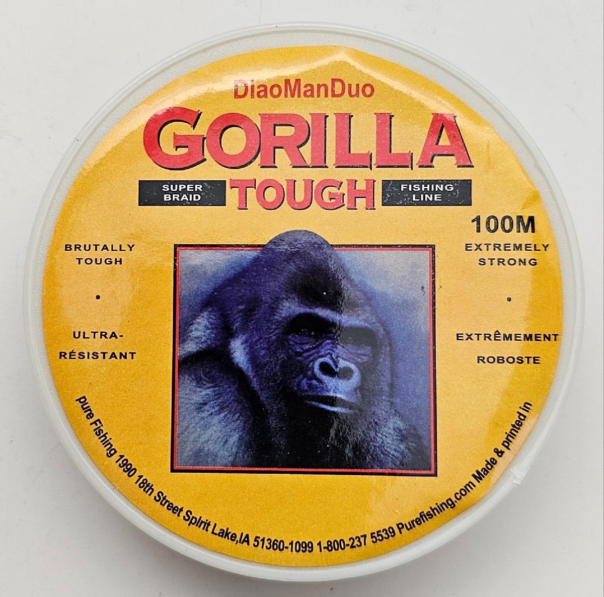 Lot of 2) 6lb DiaoManDuo Berkley Gorilla Tough Super Braid Lot of 2) 6lb DiaoManDuo Berkley Gorilla Tough Super Braid
