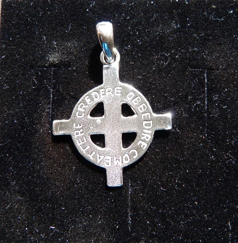 CELTIC CROSS engraved celtic cross 925 silver pendant -sterling silver