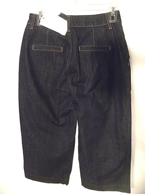 ZARA Z1975  Women's Dark Denim Crop Pants - Sz S - NWT