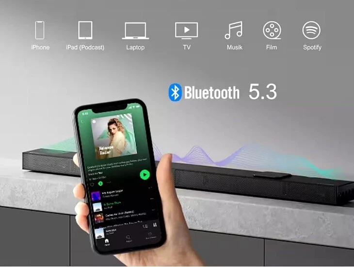 ULTIMEA Nova S80Soundbar mit Dolby Atmos,  8" Wireless Subwoofer 4K HDR - 520W - Bild 3 von 4