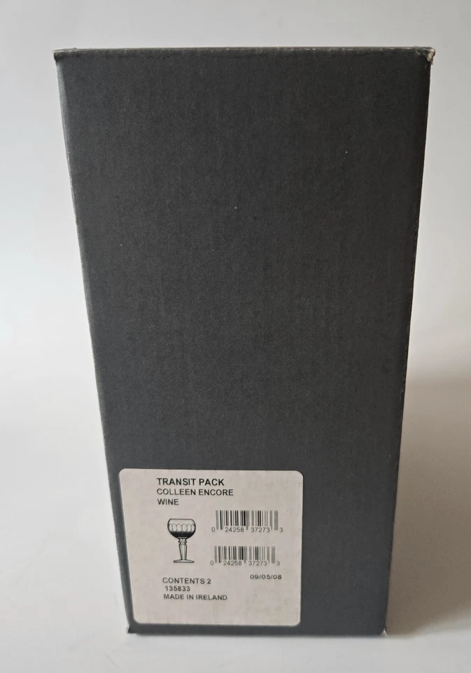 Waterford Crystal Colleen Encore Juego de 2 copas de vino 8 3/8" Irlanda Foto 4 de 4