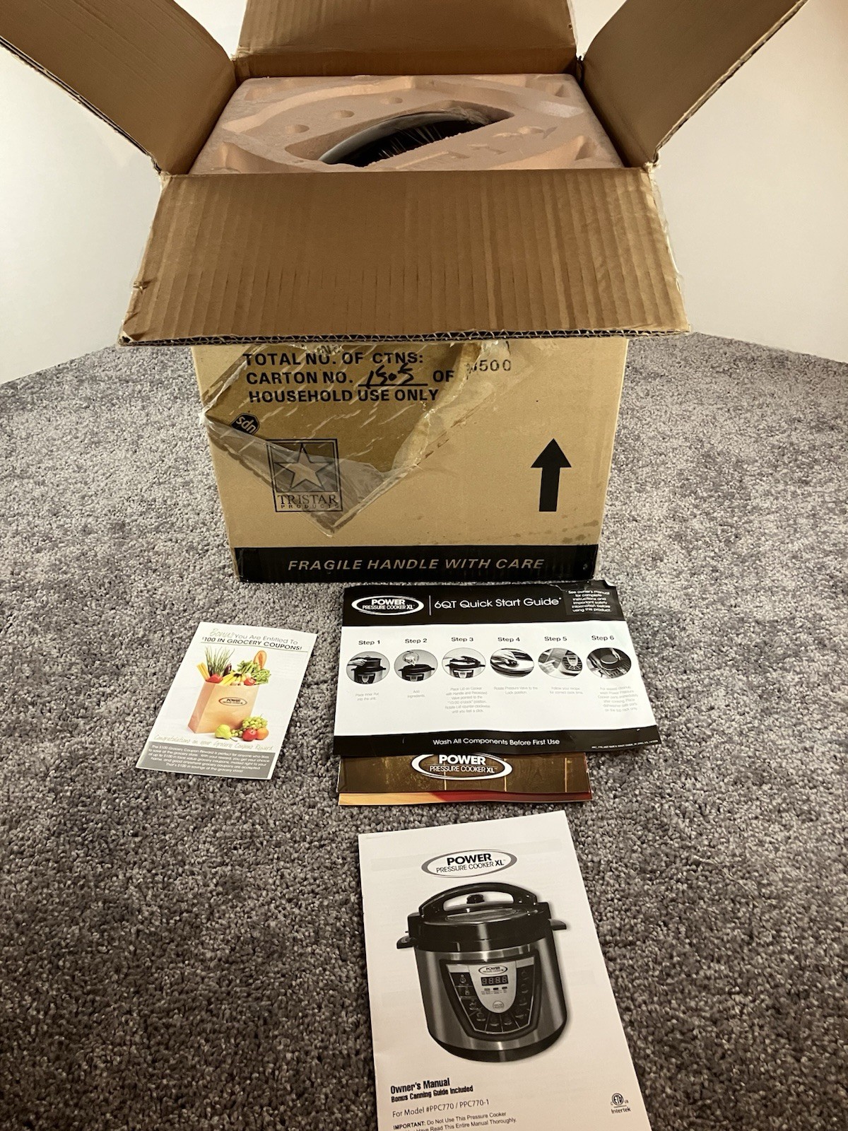 Xl 6 Quart Model Ppc770 Xl Silver Stainless Steel New!!