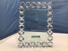 All Glass Photo Frame Holds 5x7 Photo Total Size 7.25x9.75