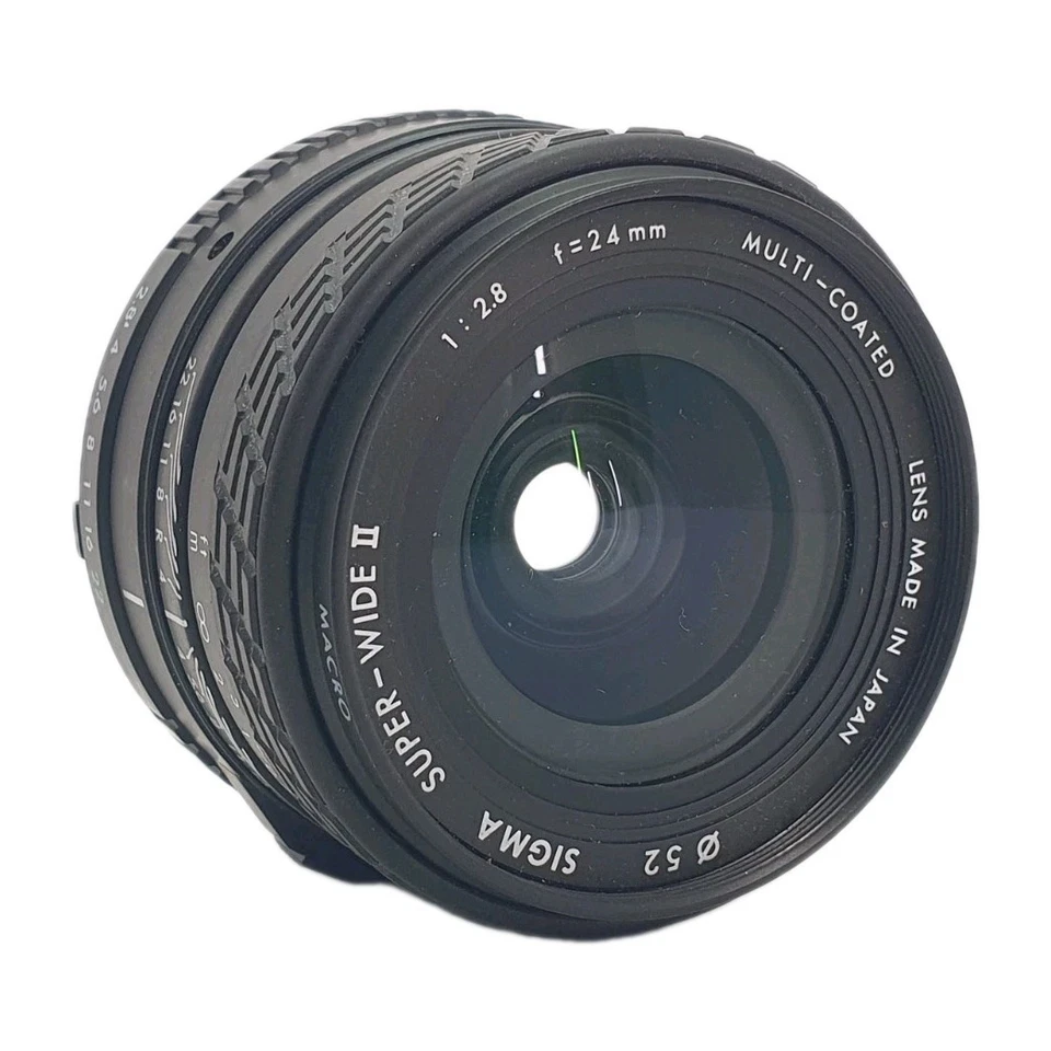 Lente multicapa Sigma f=24 mm 1:2,8 Super-Wide II 52 mm montaje Minolta JAPÓN Foto 2 de 4