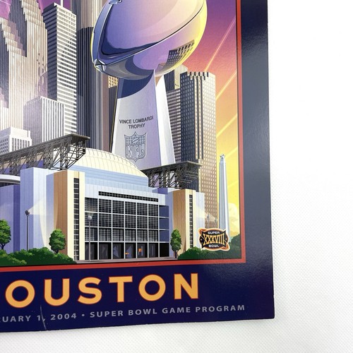 NFL Super Bowl XXXVIII Game Program Houston 2004 Magazine - Picture 4 of 12