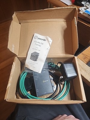 PERLE IOLAN DS1 1-PORT DEVICE Server w Box and Accessories