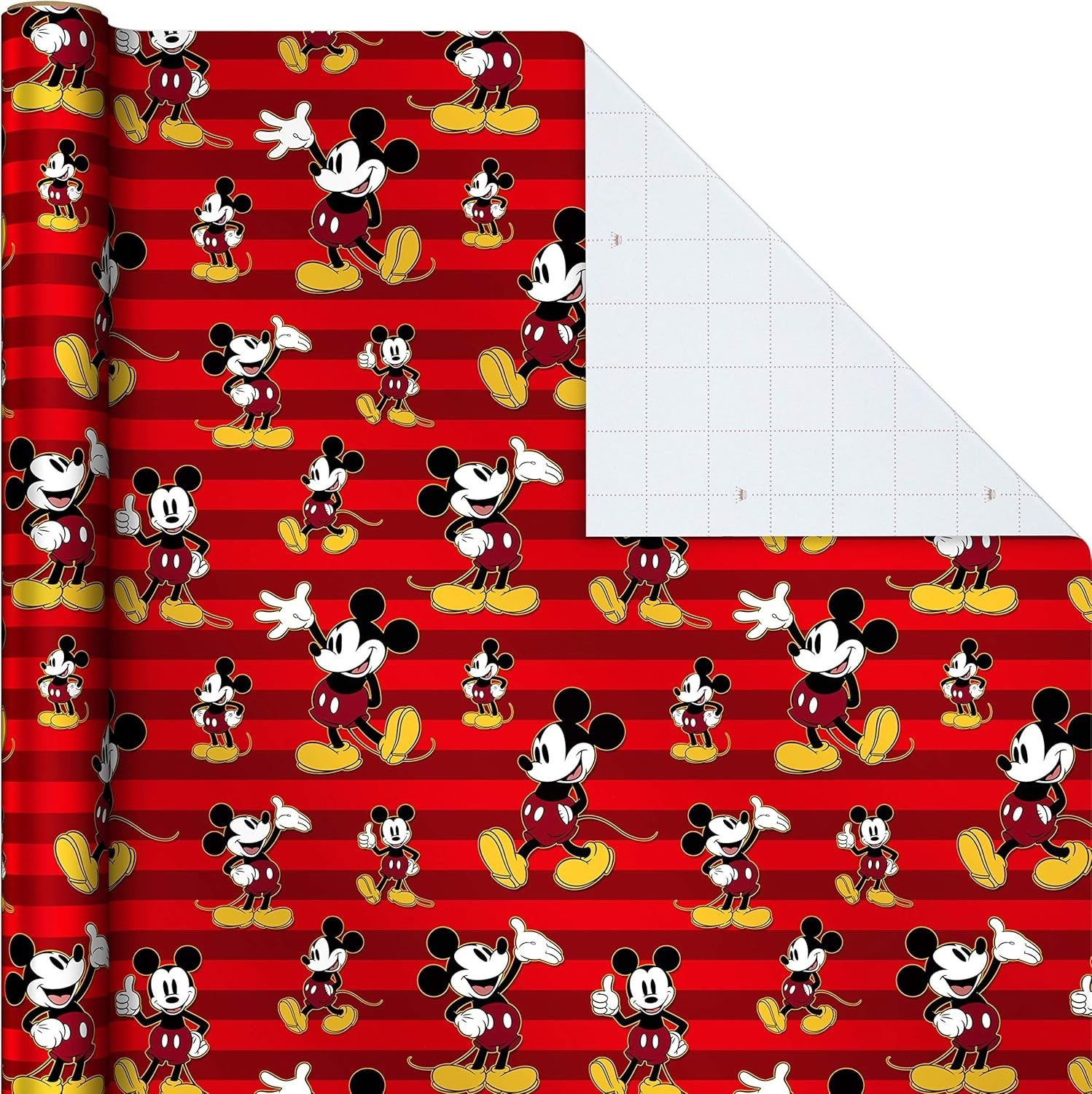 Disney Mickey Mouse Wrapping Paper 3 Roll Pack 60 Sq Ft Gift Wraping