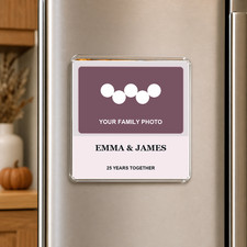 Photo Magnet Personalized Family Anniversary Custom Names Years