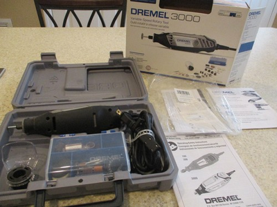 #ad EUC DREMMEL 3000 Variable Speed Rotary Tool w Hard Case Box Manual Accessories $44.79