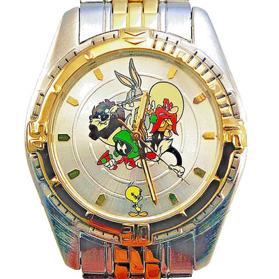 New Taz Yosemite Sam Tweey Sylvester Bugs Marvin, Warner Bros Fossil Watch! $99