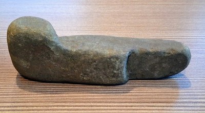 Geniculate Banner Stone Atlatl Weight Native American Indian Artifacts Pock Mark