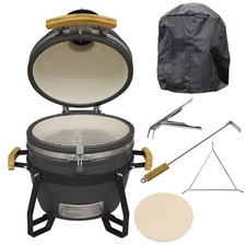 Dellonda Deluxe 16"(40cm) Ceramic Kamado Style BBQ Grill - DG235