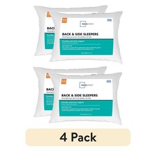 Back Side Sleeper Bed Pillow Standard/Queen Extra Firm Support 4 Pack