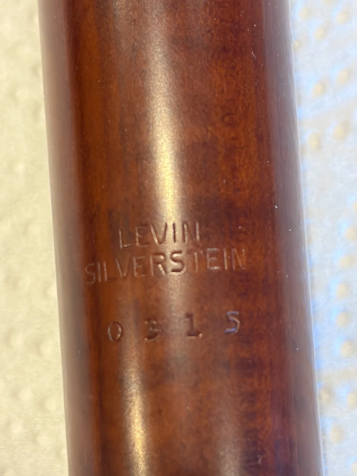 ¡Raro! Grabadora soprano de madera hecha a mano de transición Levin and Silverstein  Foto 3 de 4