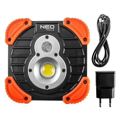 Projecteur à batterie NEO TOOLS 99-040 750 + 250 LM COB rechargeable - Photo 1/4