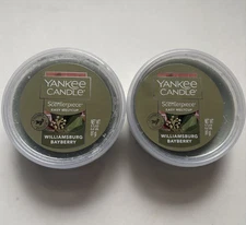 YANKEE CANDLE SCENTERPIECE WILLIAMSBURG BAYBERRY EASY MELT CUP X 2 HTF SCENT