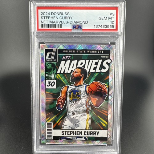 Stephen Curry [Diamond] #9 2024 Panini Donruss Net Marvels card