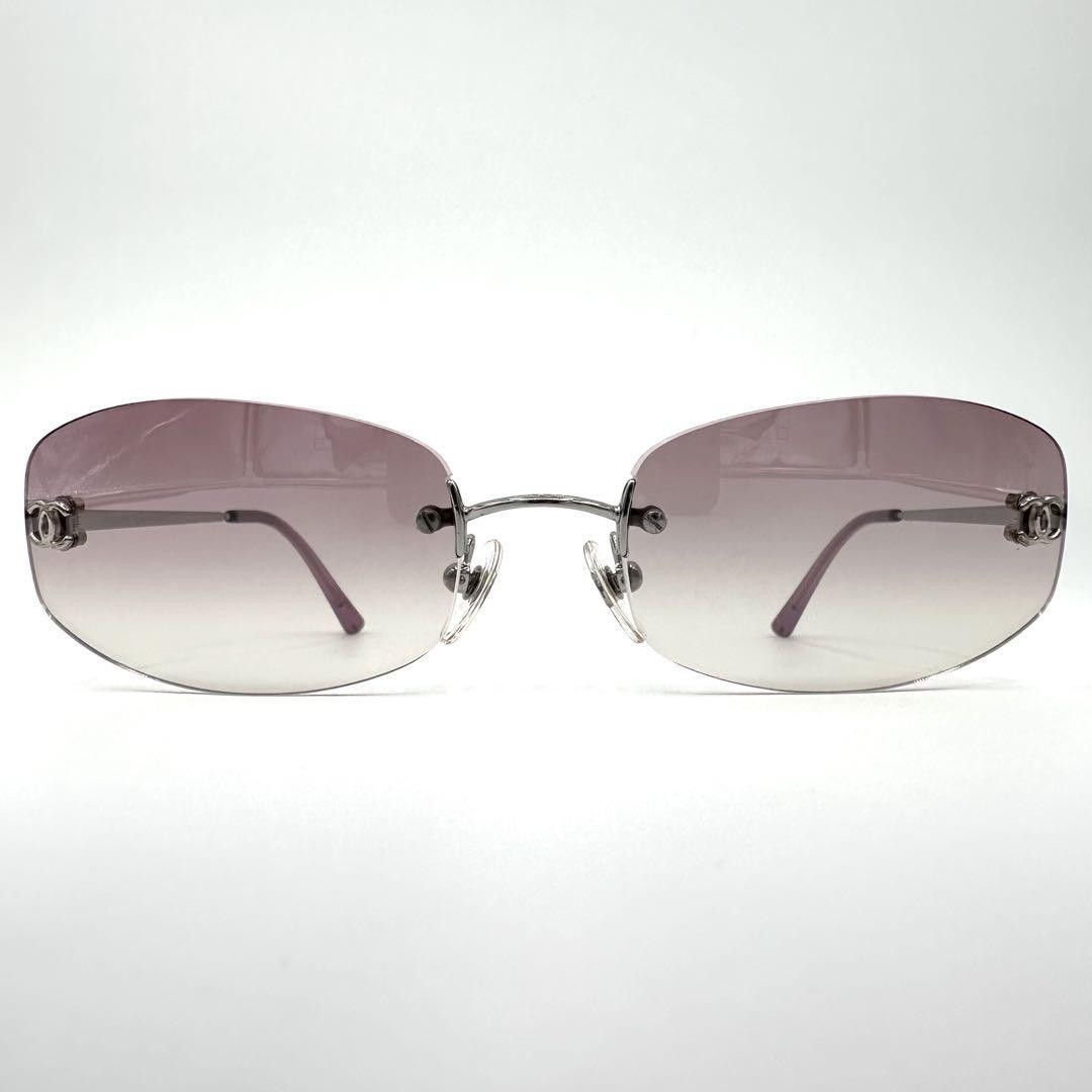 Chanel 4002 Coco Mark Rectangular Gold Plated - image 2