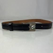 Towncraft Black Top Grain Cowhide Belt - Dog Buckle - Youth/Kids Size 20