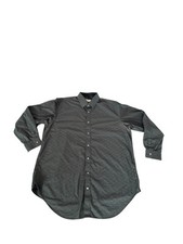 Robert Graham Shirt Men's Gray Button-Up Shirt 3XL Paisley Contrast Flip Cuff