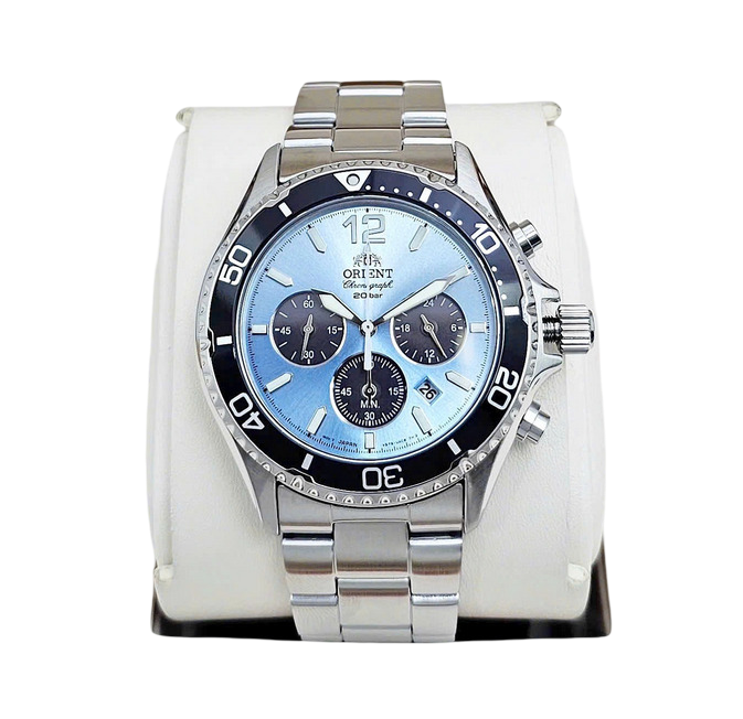 Orient Sport Mako Solar Powered Sapphire Blue Dial Men's Watch RN
