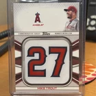 2022 Topps Series 1 - Jersey Number Medallion Commemorative Relics Mike Trout