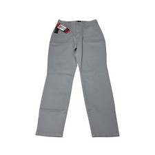 NWT Banana Republic Womens High Rise Twill Pant Gray Straight Leg Size 8 W30 L28