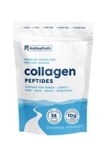 NativePath Collagen Peptides Powder, Hydrolyzed, Type 1 & 3, 56 Servings