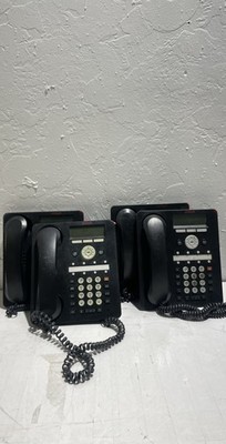 Avaya 1608-I Icon 700508260 IP Office Phones w/ Handsets Lot of 4