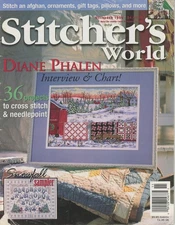 Stitcher's World Magazine Nov 1999 Diane Phalen 36 Projects Snowfall Sampler