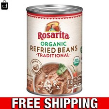 Delicious Organic Refried Beans - 12 Pack of 16 Oz Cans for Versatile Meals