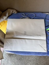 Brunello Cucinelli Gift Bag Shopping Bag Empty Large
