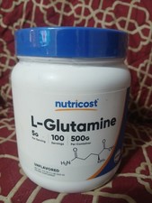 Nutricost Pure L-Glutamine Powder 500G - 100 Servings, Non-GMO  Gluten Free