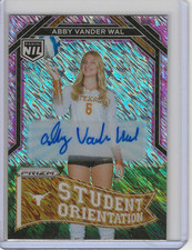 2025 Panini NIL University of Texas Abby Vander Wal Pink Shimmer Auto #SO-5