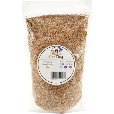 Premium Wellensittich Futter Mix 1kg 1kg (1er Pack), gemischt 