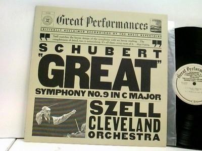 Szell*, The Cleveland Orchestra  Symphony No. 9 In C Major, ''Great'' CBS Great P