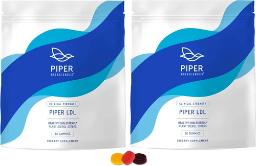 Piper LDL Clinical Strength Healthy Cholesterol Gummies (2280 Mg Plant Sterol Es