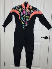 Henderson Retro Neon Vtg Wetsuit Swim Sz XL 12 Women's Made In USA