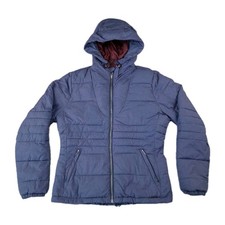 O'Neill Jacket Womens Large Blue Quilted Hooded Ski Snowboard Coat Ventura Winte