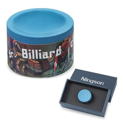 Premium Round Pool Cue Stick Chalk Billiard Table Accessory Blue 1 PCS