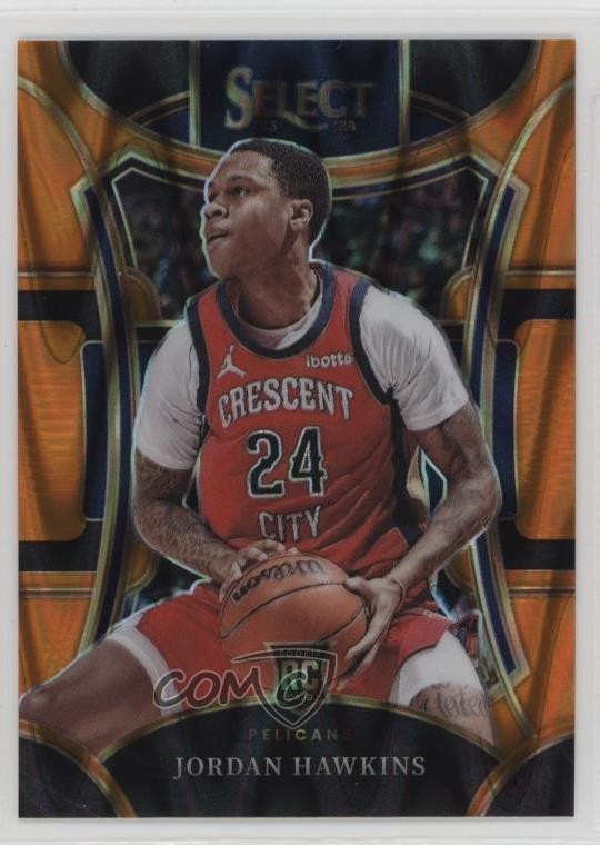 2023 Select Mezzanine Level Orange Tectonic Prizm Jordan Hawkins #334 Rookie RC