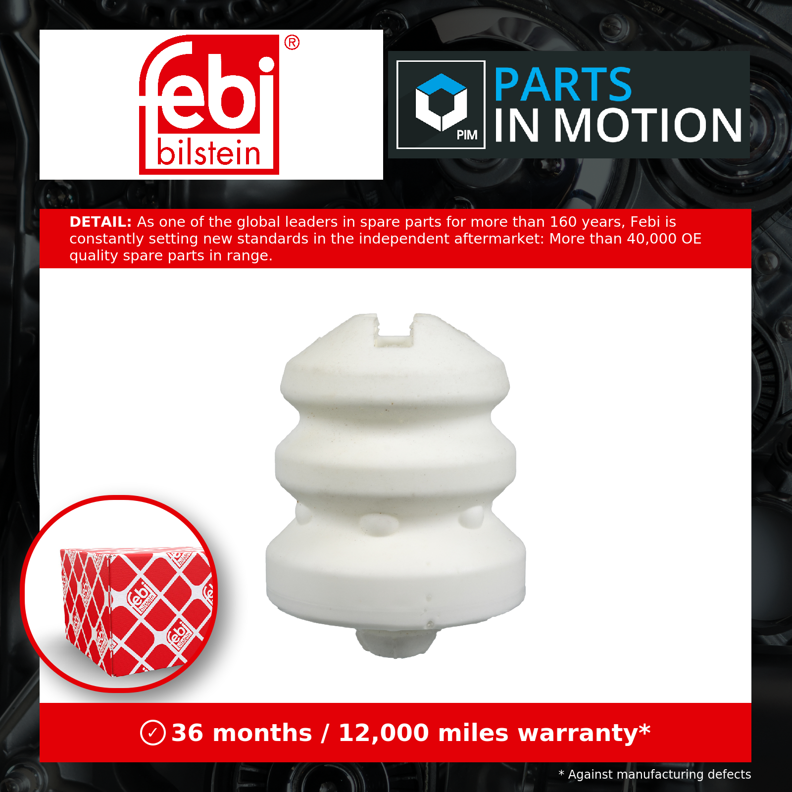 Rear FEBI GERMANY 104624 Rubber Buffer, suspension for CITROËN - Image 5