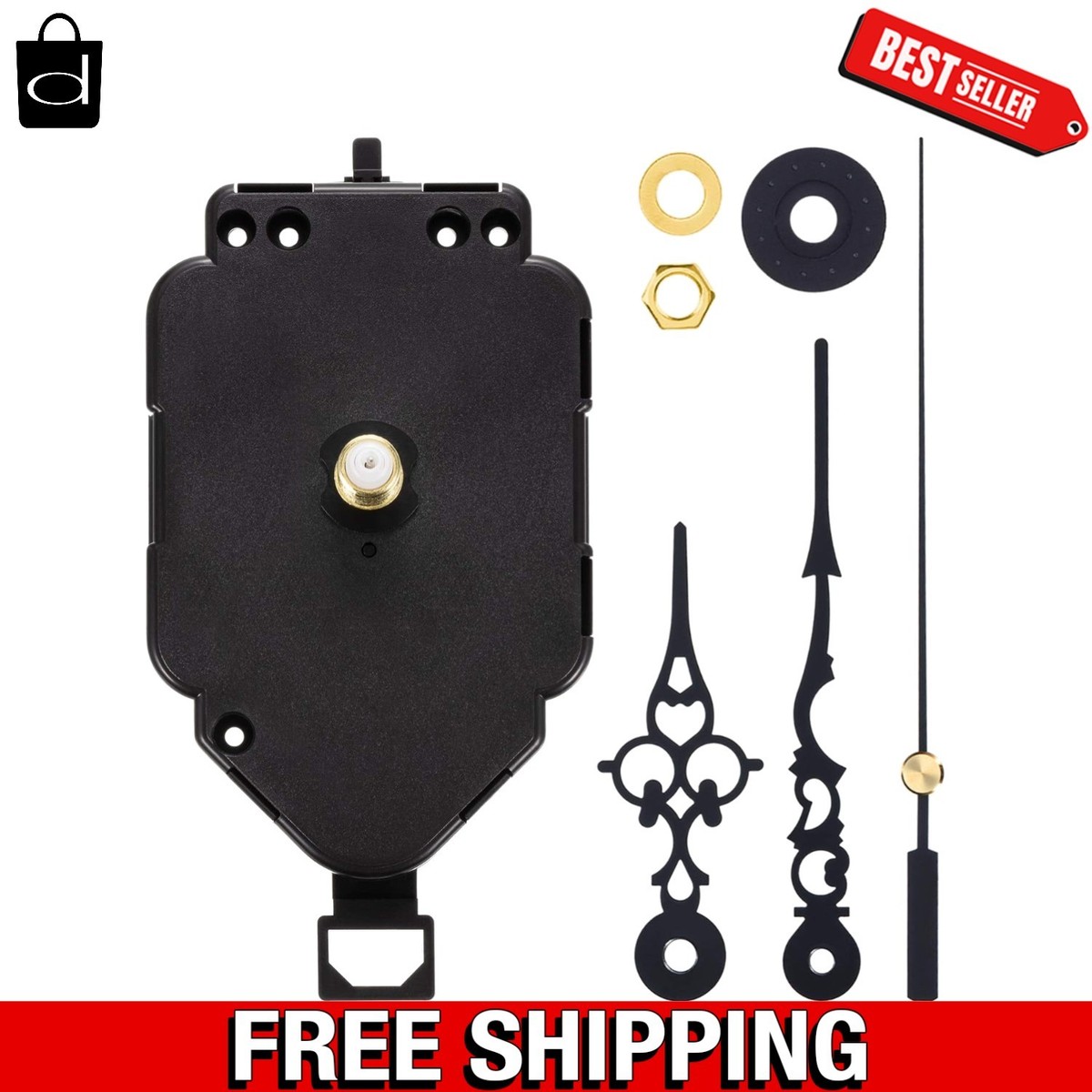 Pendulum Clock Mechanism Battery Powered