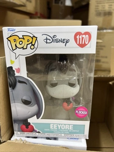 Funko Pop Disney Winnie The Pooh Eeyore With Heart # 1170 Flocked